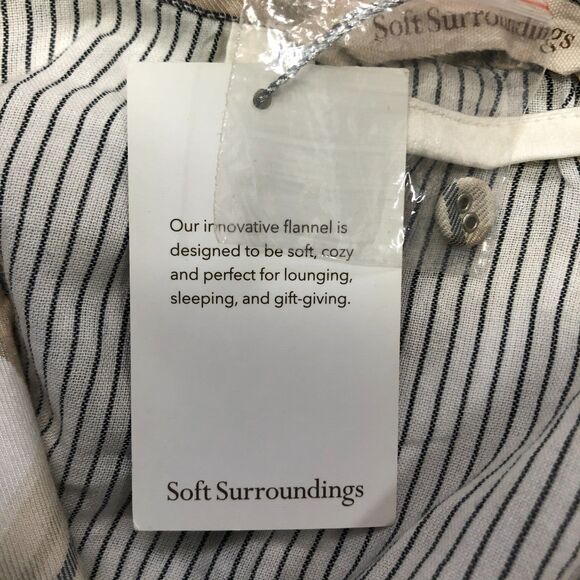 NWT Soft Surroundings Cozy & Cheer Pajama Sleep Dress Small Plaid B272 -1 - Picture 9 of 15
